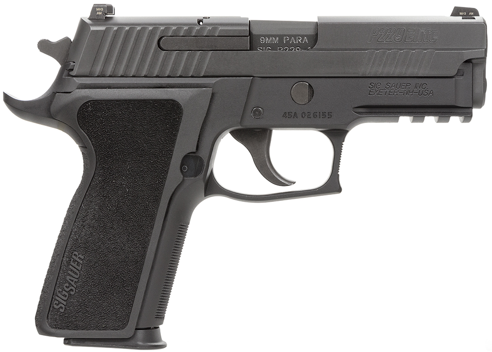 Sig Sauer 229R9ESECA P229 Compact Enhanced Elite *CA Compliant 9mm Luger 3.90" 10+1 Black Hardcoat Anodized Black 1-Piece Ergo Grip