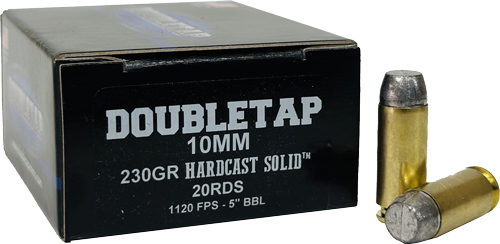 DOUBLETAP 10MM 230GR WFNGC - HARDCAST SOLID 20RD 50BX/CS