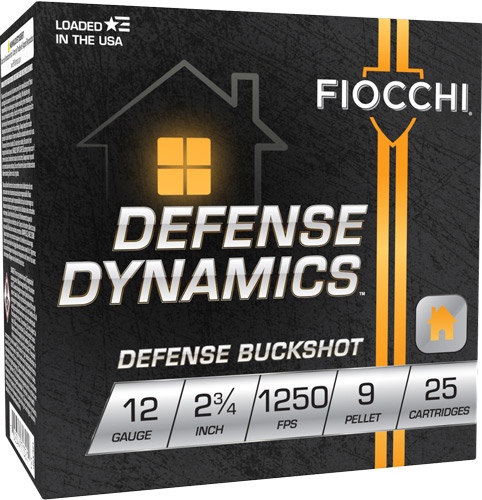 FIOCCHI 12GA 2.75" #1 BUCK - 25RD 10BX/CS