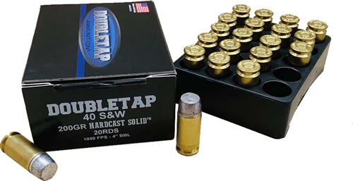 DOUBLETAP 40&W 200GR WFNGC - HARDCAST SOLID 20RD 50BX/CS