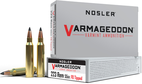 NOSLER VARMAGEDDON 223 REM - 55GR FBT 20RD 20BX/CS