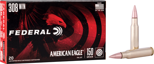 FEDERAL AE 308 WIN 150GR - FMJ-BT 20RD 25BX/CS
