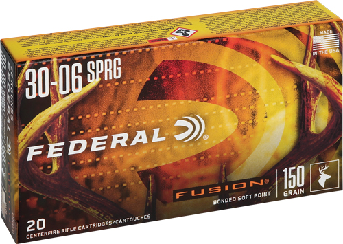 FEDERAL FUSION 30-06 150GR - FUSION 20RD 10BX/CS