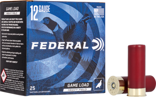 FEDERAL GAME SHOK 12GA 2.75" - 1-1/4OZ. #7.5 25RD 10BX/CS
