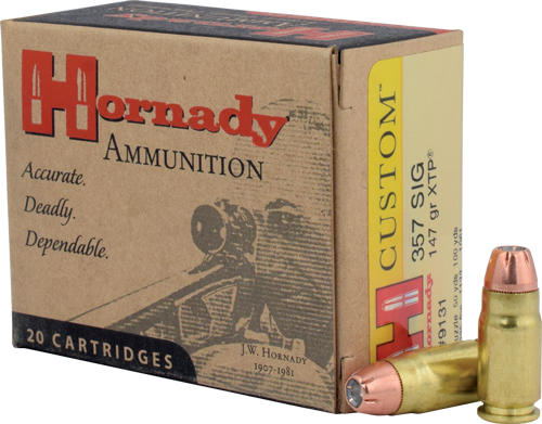 HORNADY 357 SIG 147GR XTP - 20RD 10BX/CS