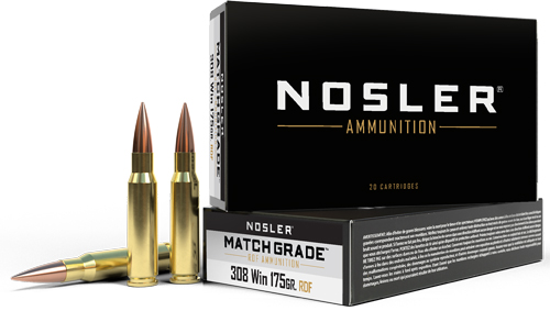 NOSLER MATCH GRADE 308 WIN - 175GR HPBT 20RD 10BX/CS