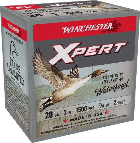 WINCHESTER XPERT STEEL 20GA 3" - 7/8OZ #2 1500FPS 25RD 10BX/CS - Image 2
