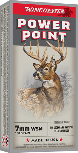WINCHESTER SUPER-X 7MM WSM - 150GR POWER POINT 20RD 10BX/CS