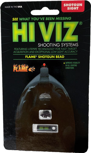 HIVIZ FLAME SHOTGUN RIB FRONT - SIGHT W/GREEN LIGHTPIPE - Image 2