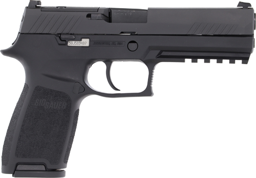 SIG P320 9MM 4.7" SIGLITE - STRIKER OR (2)10RD BLACK STEEL