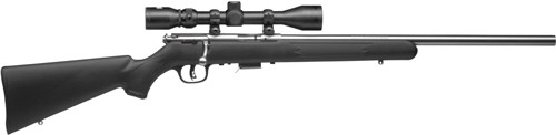 SAVAGE 93-FVSSXP 22WMR 21" HB - W/3-9X40 ACCU TGR SS/BLACK SYN