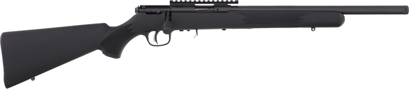 SAVAGE 93R17-FV-SR 17HMR - 16.5" HB THREADED BLUED/BLACK
