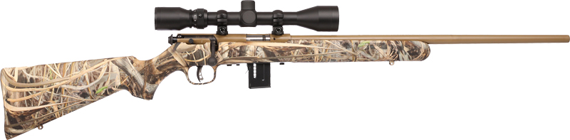 SAVAGE 93R17 XP CAMO 17HMR 21" - W/3-9X40 COYOTE/EVO BRUSH CAMO
