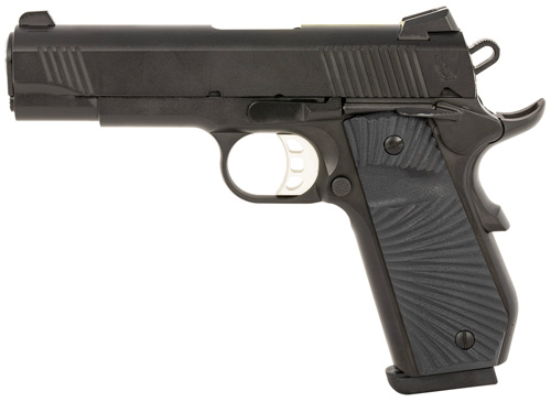 TISAS 1911 CARRY B45B 45ACP - 4.25" G10 2-8RD BLACK CERAKOTE - Image 2