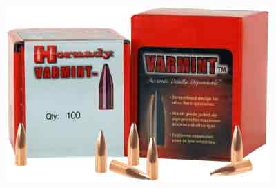 HORNADY BULLETS 22 CAL .224 - 50GR JSP 100CT 40BX/CS