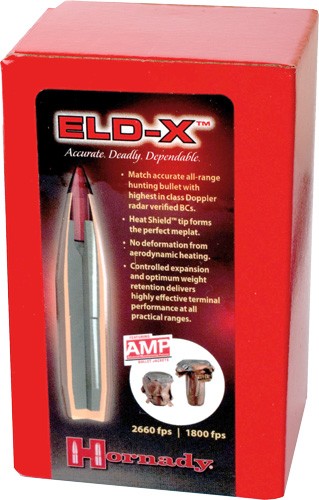 HORNADY BULLETS 30 CAL .308 - 220GR. ELD-X 100CT 15BX/CS