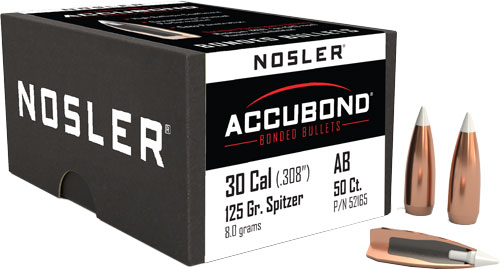 NOSLER BULLETS 30 CAL .308 - 125GR ACCUBOND 50CT
