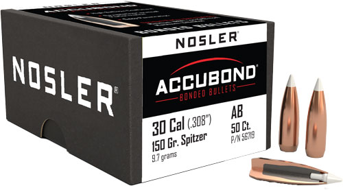NOSLER BULLETS 30 CAL .308 - 150GR ACCUBOND 50CT