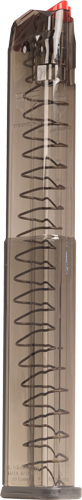 ETS MAGAZINE FOR GLOCK 9MM - 40RD CARBON SMOKE FIT 17/19