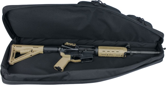 GPS TACTICAL AR CASE 35" BLACK - W/ HANDGUN HOLDER - Image 2